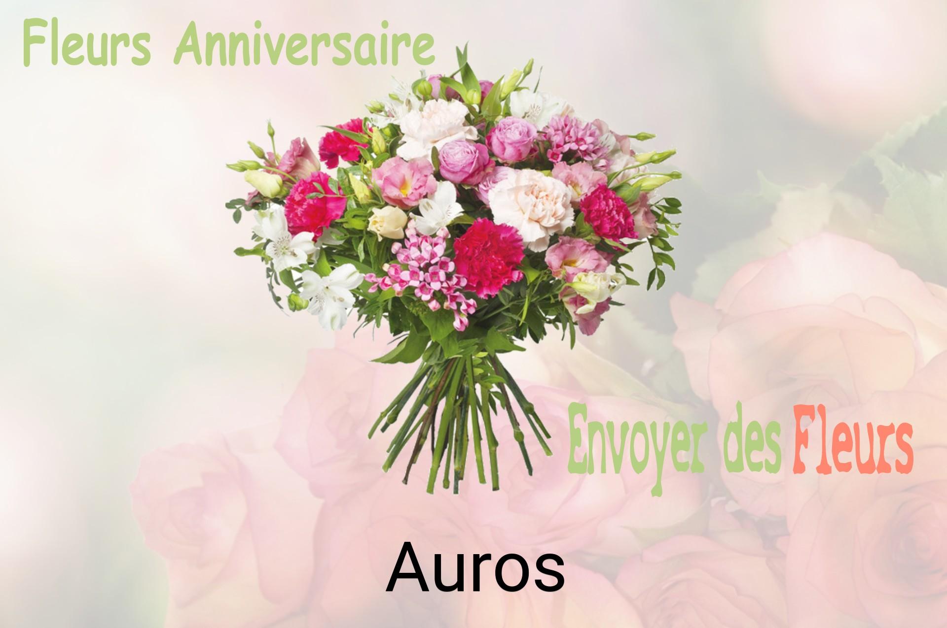 Bouquet de fleurs d’anniversaire livré à Auros